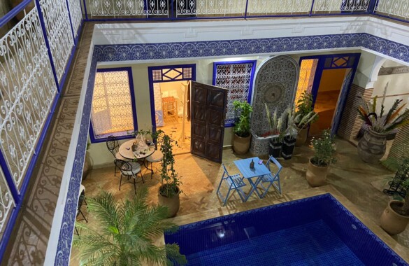 Grand riad de 9 chambres, dans le meilleur quartier de marrakech