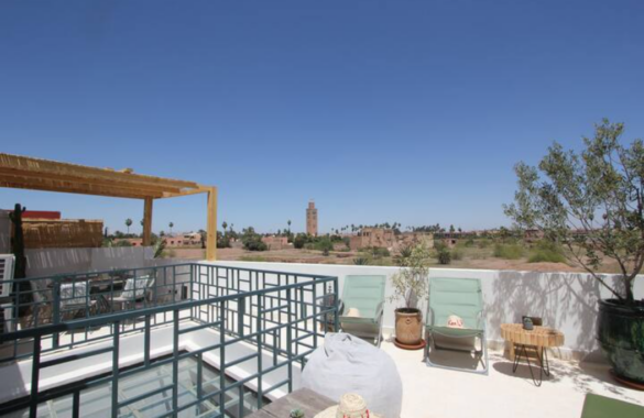 Riad Ker 47 – 4 bedrooms – Terrace with view of the Koutoubia – Pool